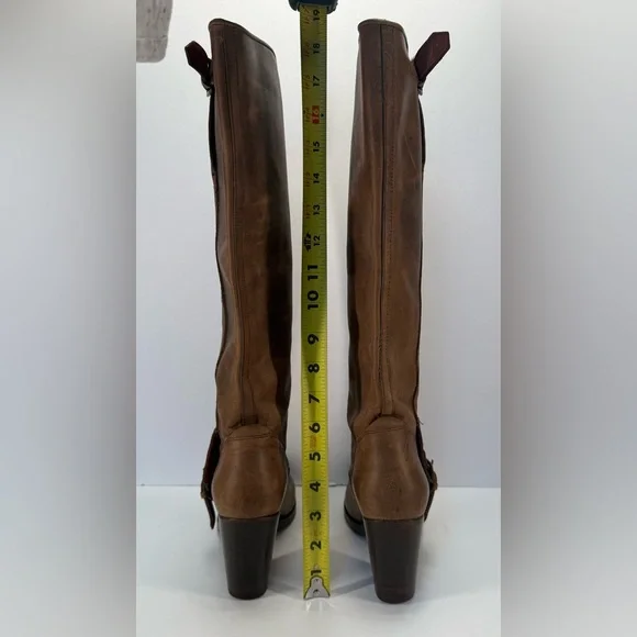 Ariat Gold Coast crushed stone Brown Leather casual country Heeled Boots 8 B - Picture 10 of 16